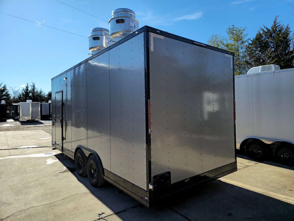 Concession Trailer 8.5′ X 20′ Silver and Black Food Event Catering — photo 7
