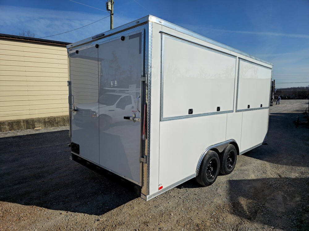 8.5′ X 18′ White Marketing Event Concession Trailer — photo 8