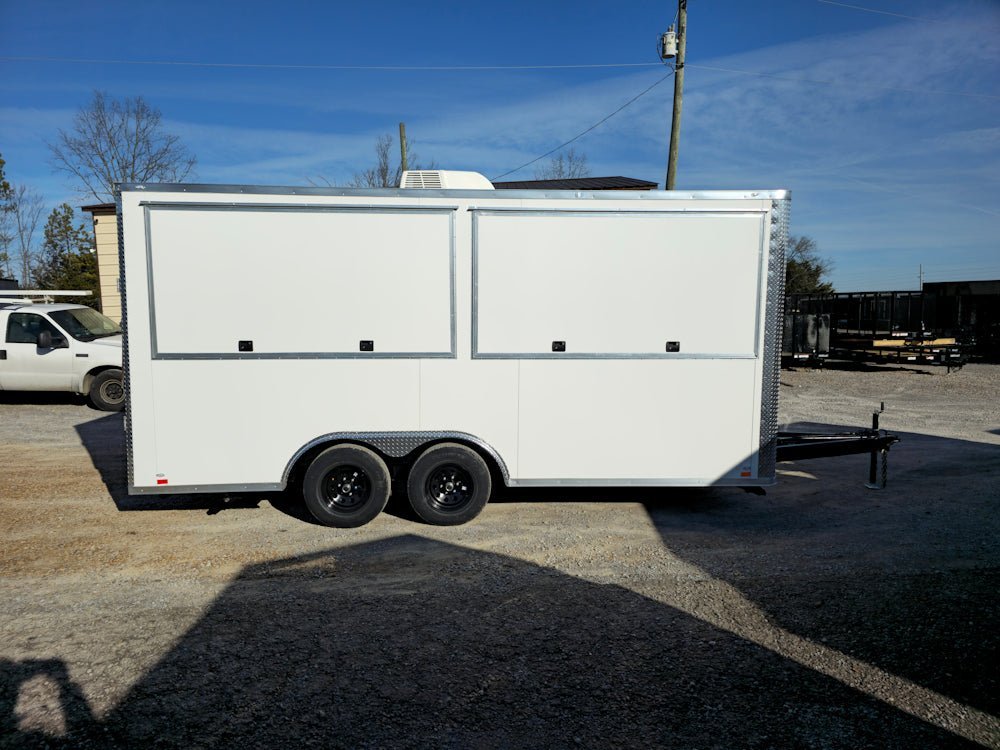 8.5′ X 18′ White Marketing Event Concession Trailer — photo 9