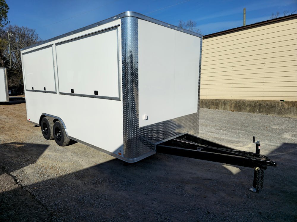 8.5′ X 18′ White Marketing Event Concession Trailer — photo 10
