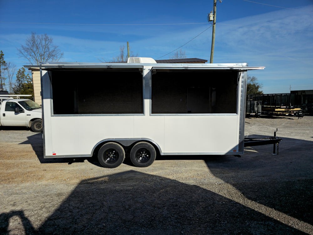 8.5′ X 18′ White Marketing Event Concession Trailer — photo 12
