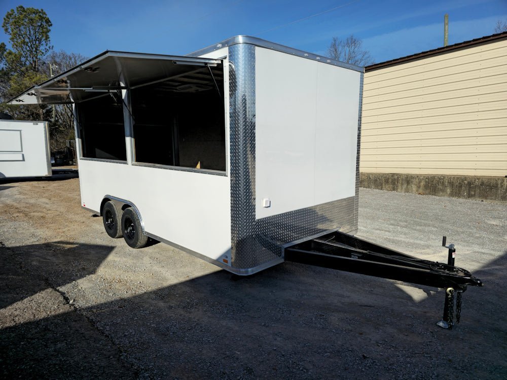 8.5′ X 18′ White Marketing Event Concession Trailer — photo 13