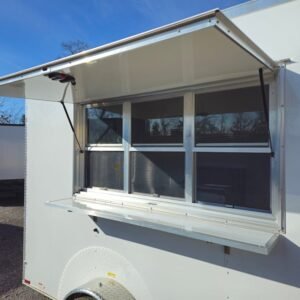 7 x 12 white concession trailer with 6-foot service window - view 14