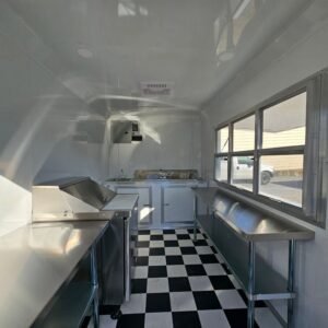 7 x 12 white concession trailer with 6-foot service window - view 15