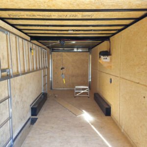 8.5 x 24 White Stage Trailer with 16-foot hoist stage and retractable awning - view 10