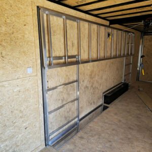 8.5 x 24 White Stage Trailer with 16-foot hoist stage and retractable awning - view 11