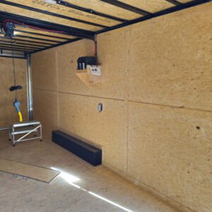 8.5 x 24 White Stage Trailer with 16-foot hoist stage and retractable awning - view 12