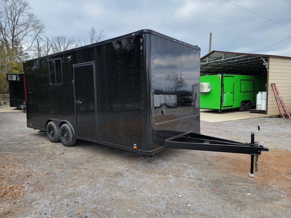 8.5′ X 20′ Black Concession Trailer Office & Mobile Command Center — photo 9