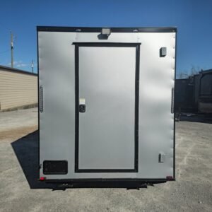 7 x 12 silver concession trailer custom flat front - view 7