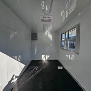 7 x 12 silver concession trailer custom flat front - view 14