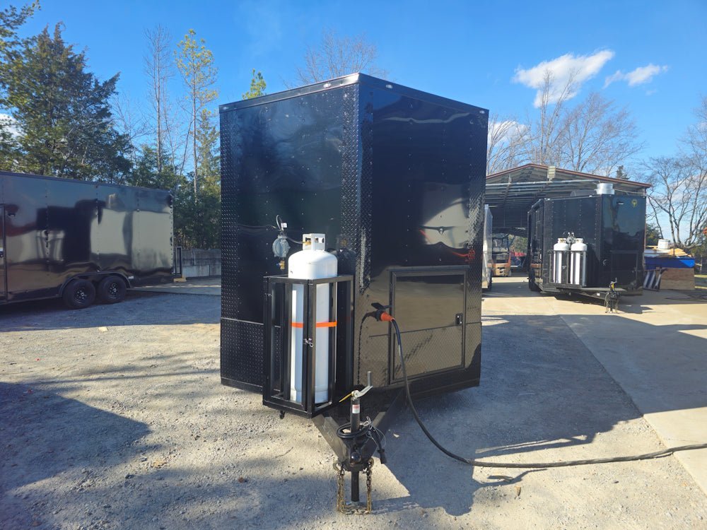 8.5′ X 16′ Black Concession Trailer Food Event Catering — photo 2