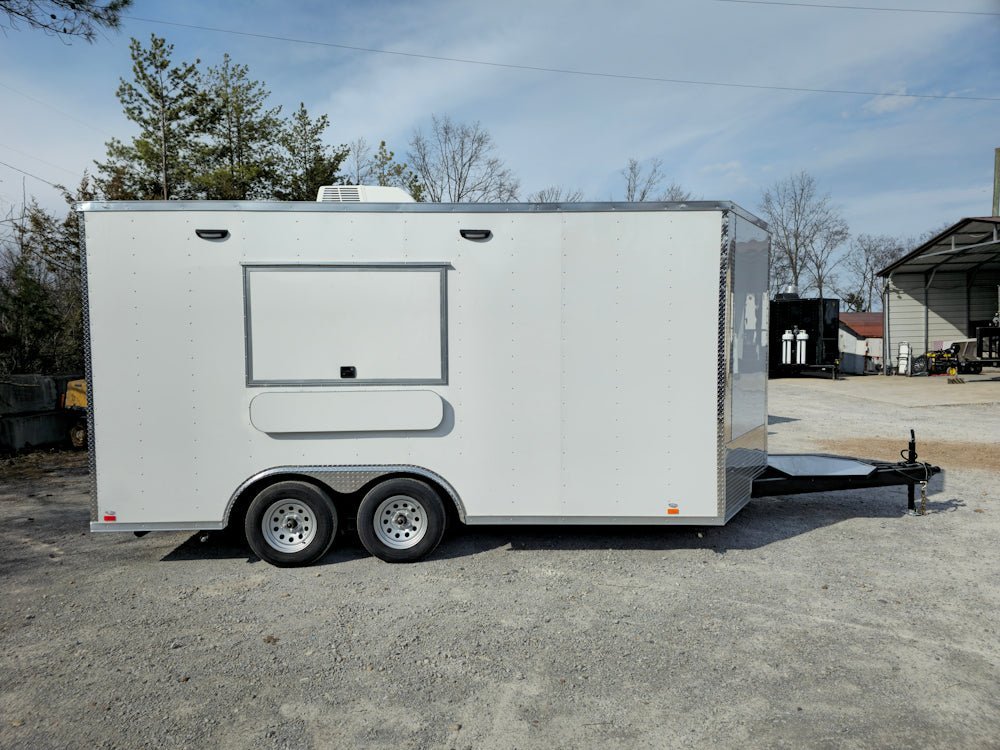 8.5′ X 16′ White Concession Trailer Food Event Catering — photo 13