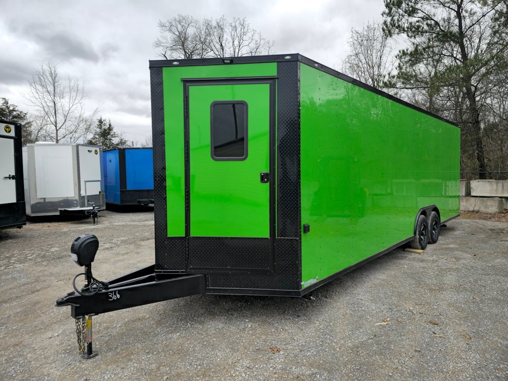 8.5′ X 26′ Lime Green Arcade Gaming Concession Trailer — photo 9