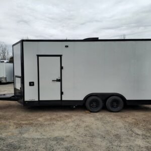 8.5 x 18 white blackout trailer high-contrast elite unit - view 8