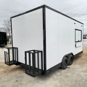 8.5 x 18 white blackout trailer high-contrast elite unit - view 12