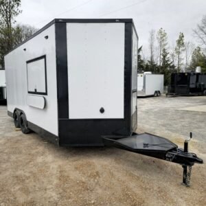 8.5 x 18 white blackout trailer high-contrast elite unit - view 14