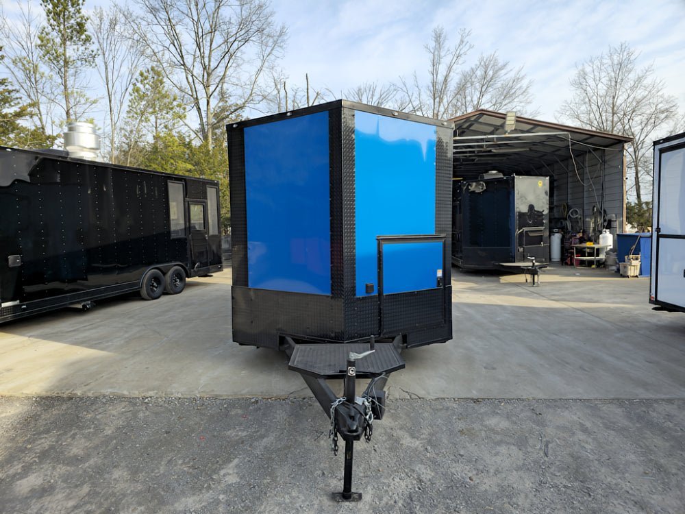 8.5′ X 18′ Concession Trailer Cobalt Blue Food Event Catering — photo 2
