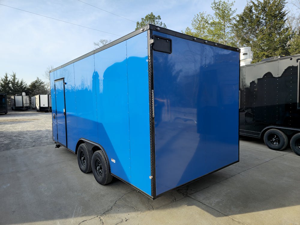 8.5′ X 18′ Concession Trailer Cobalt Blue Food Event Catering — photo 5