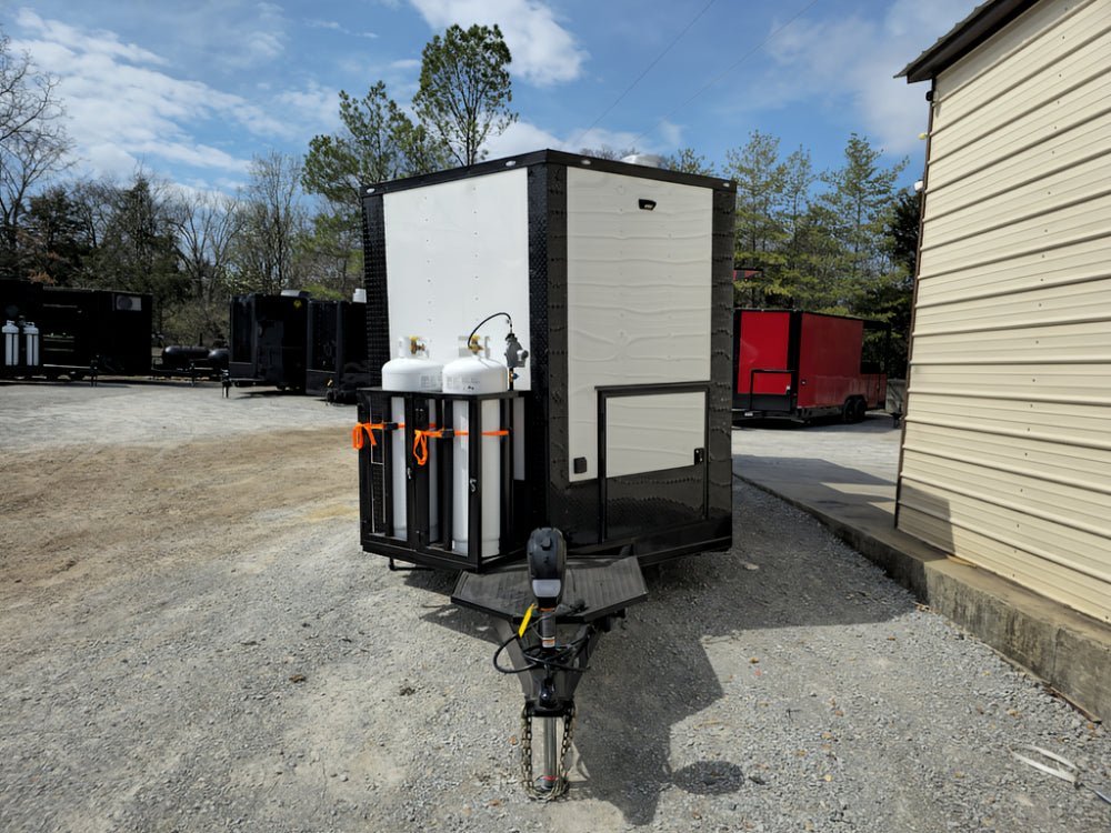 8.5′ X 26′ Concession Trailer White W/ Blackout Kettle Corn Event Catering — photo 2