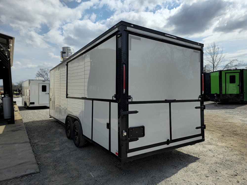 8.5′ X 26′ Concession Trailer White W/ Blackout Kettle Corn Event Catering — photo 10