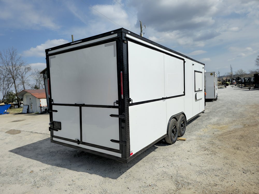 8.5′ X 26′ Concession Trailer White W/ Blackout Kettle Corn Event Catering — photo 12