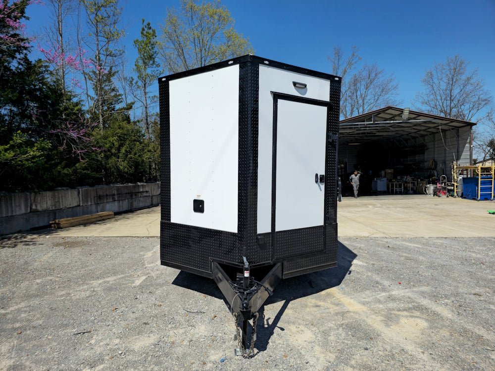 8.5′ X 26′ White With Blackout Concession Trailer Beverage & Soft Serve Catering — photo 2