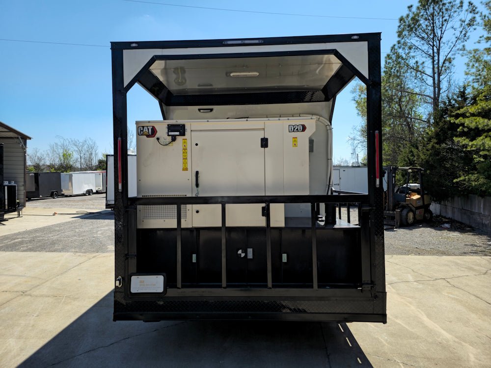 8.5′ X 26′ White With Blackout Concession Trailer Beverage & Soft Serve Catering — photo 7