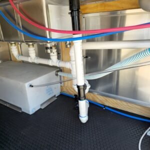 7 x 16 white concession trailer with black trim - view 6