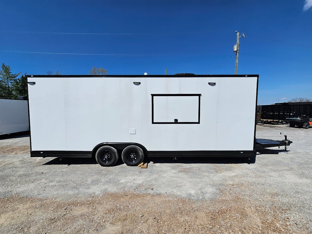 8.5′ X 24′ White With Blackout All Electric Food Trailer Event Catering — photo 12