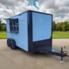 7 x 14 blackout concession trailer in white with blackout trim