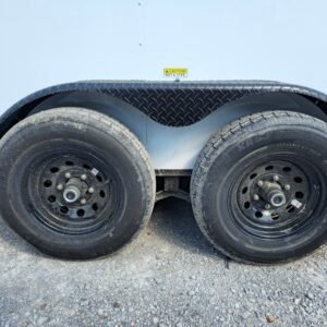 7 x 14 blackout concession trailer in white with blackout trim - view 12
