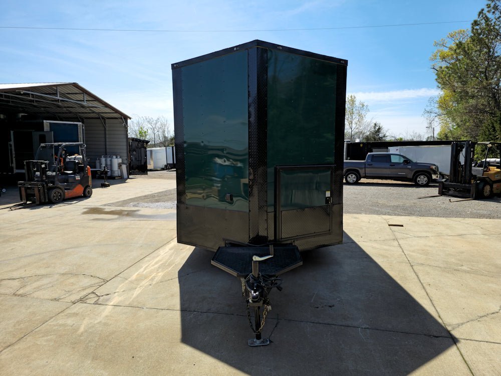 8.5′ X 24′ Emerald Green Concession Trailer BBQ Event Catering — photo 2