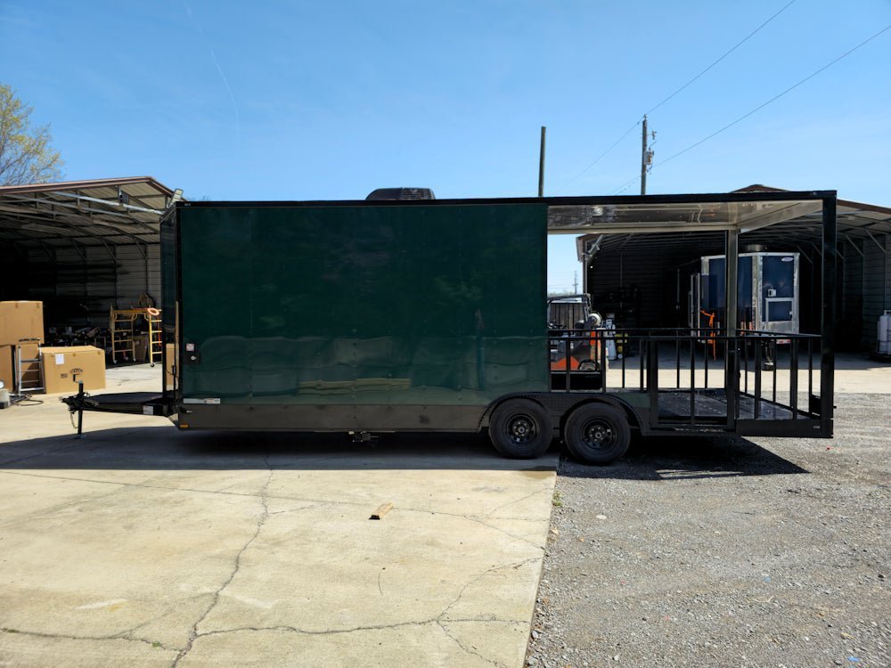 8.5′ X 24′ Emerald Green Concession Trailer BBQ Event Catering — photo 8
