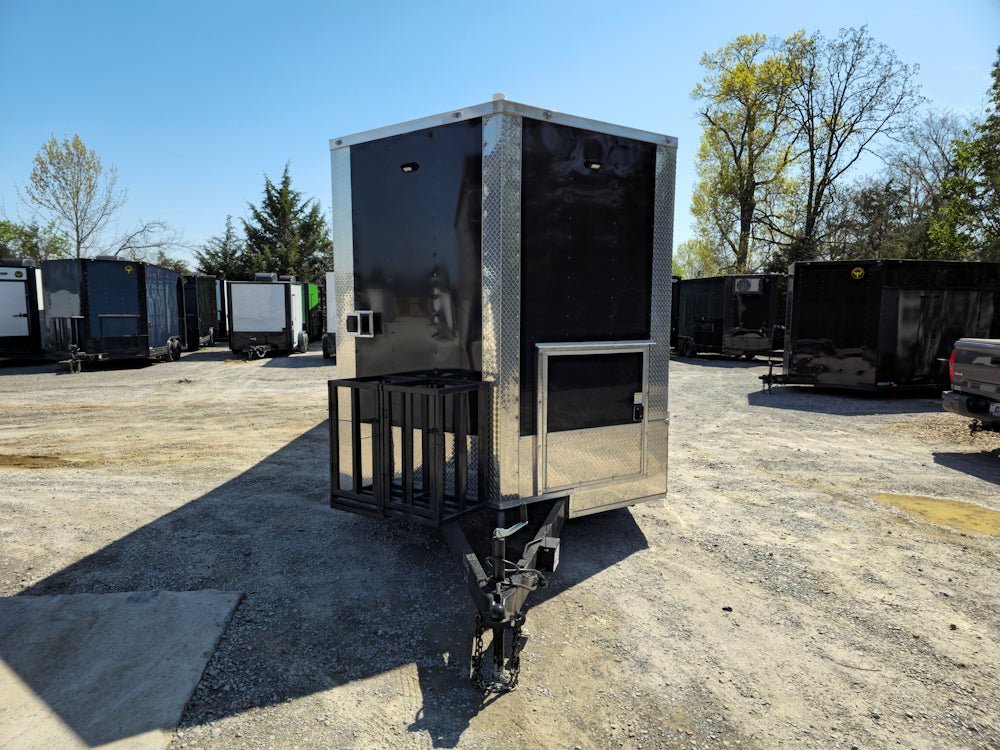8.5 x 24 Black Concession Trailer Food Event Catering — photo 2