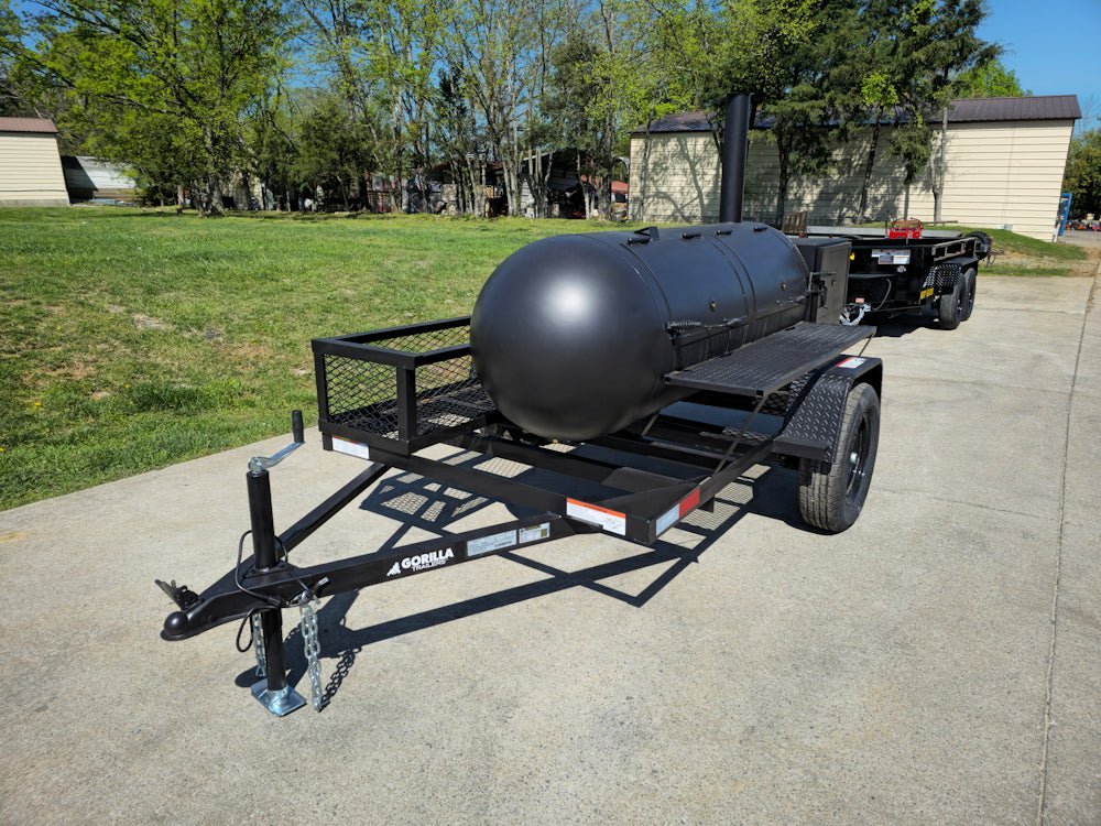 BBQ Smoker Trailer Pull Behind 5’x8′ Reverse Flow Commercial Grade — photo 3