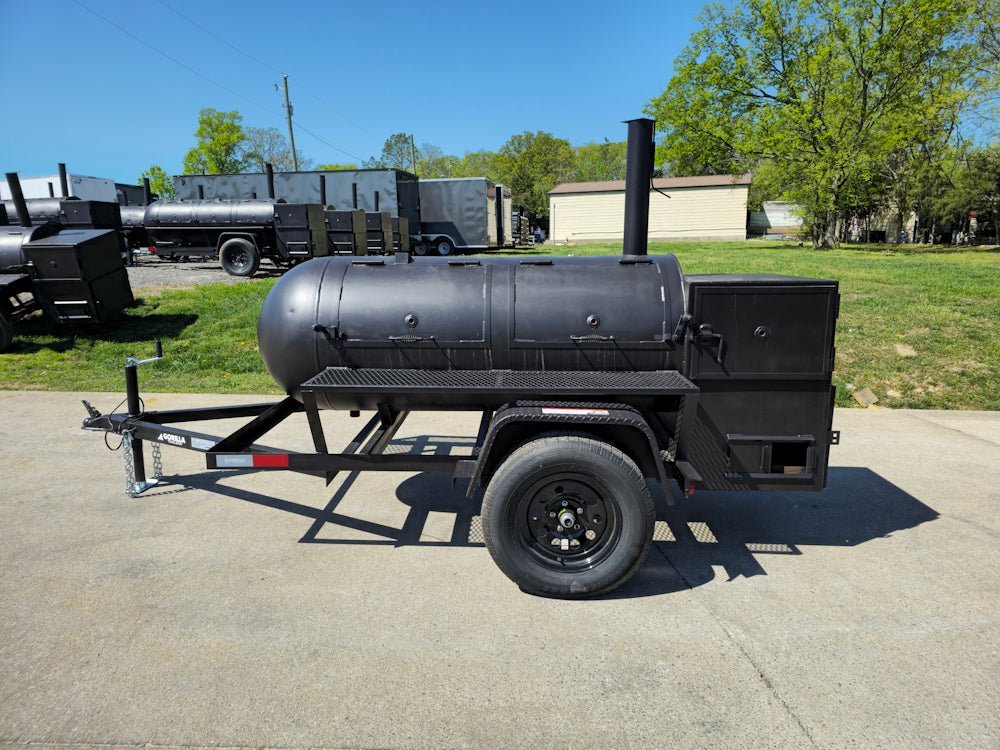 BBQ Smoker Trailer Pull Behind 5’x8′ Reverse Flow Commercial Grade — photo 4