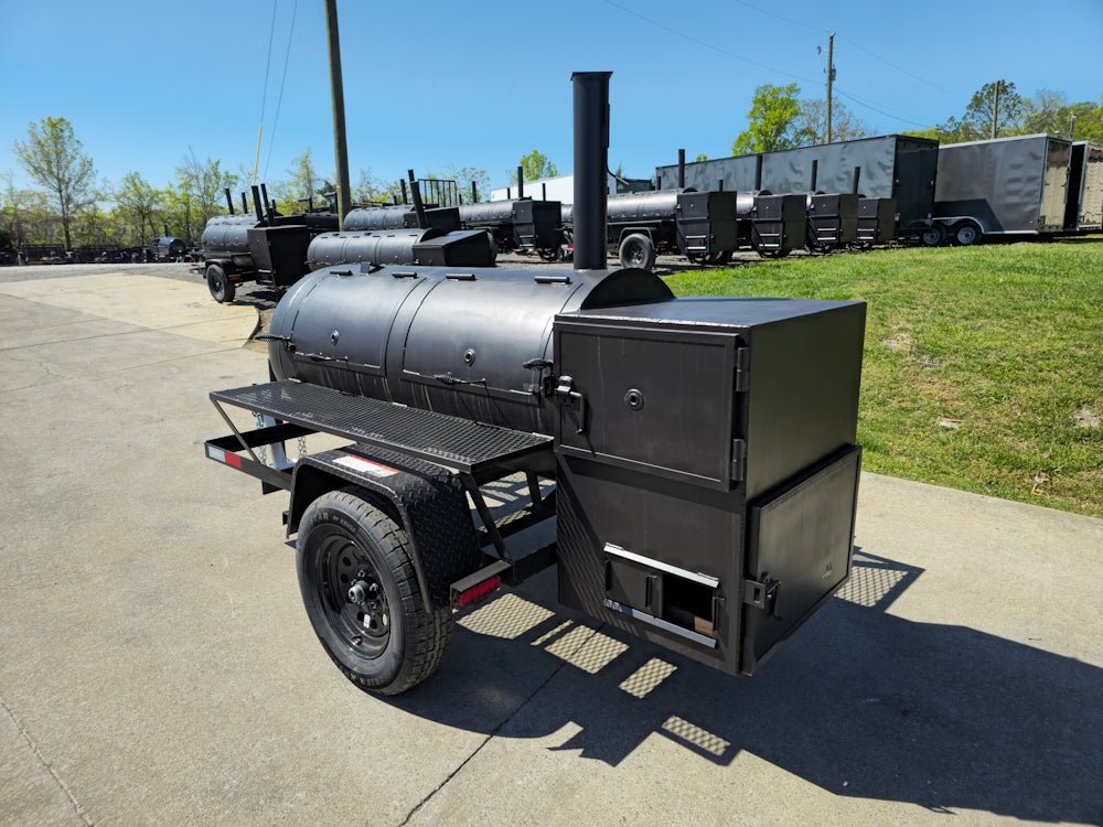 BBQ Smoker Trailer Pull Behind 5’x8′ Reverse Flow Commercial Grade — photo 5