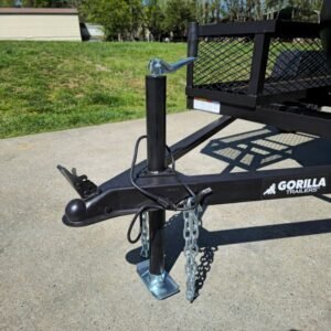 5x8 reverse flow smoker trailer with large wood cage - view 11