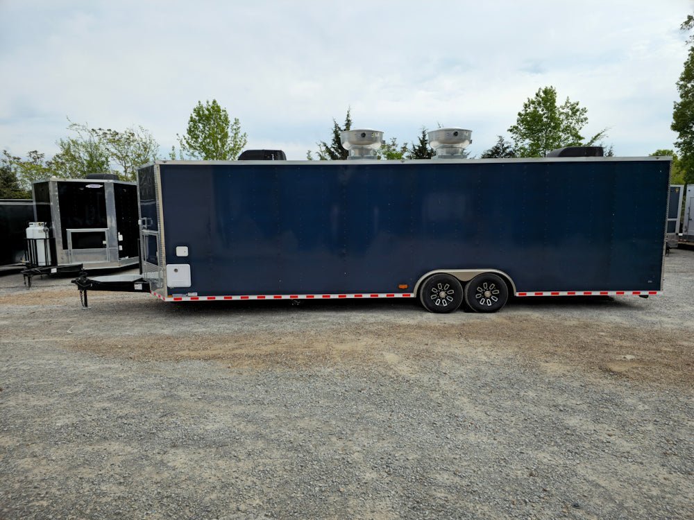 8.5′ X 30′ Indigo Blue Concession Trailer BBQ Event Catering — photo 8
