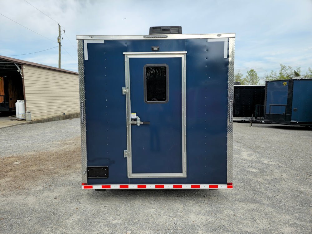 8.5′ X 30′ Indigo Blue Concession Trailer BBQ Event Catering — photo 11