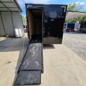 8.5 x 12 black concession trailer with 11-foot flip-up wall - view 12