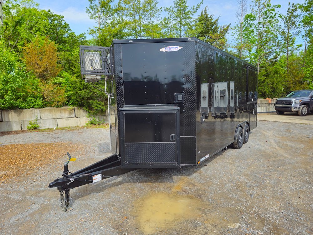 8.5′ X 20′ Black W/BO Concession Trailer Beverage Vending — photo 3