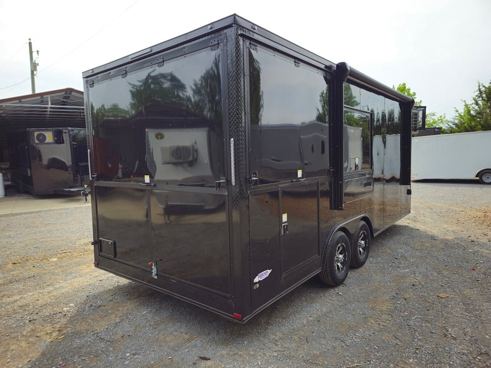 8.5′ X 20′ Black W/BO Concession Trailer Beverage Vending — photo 7