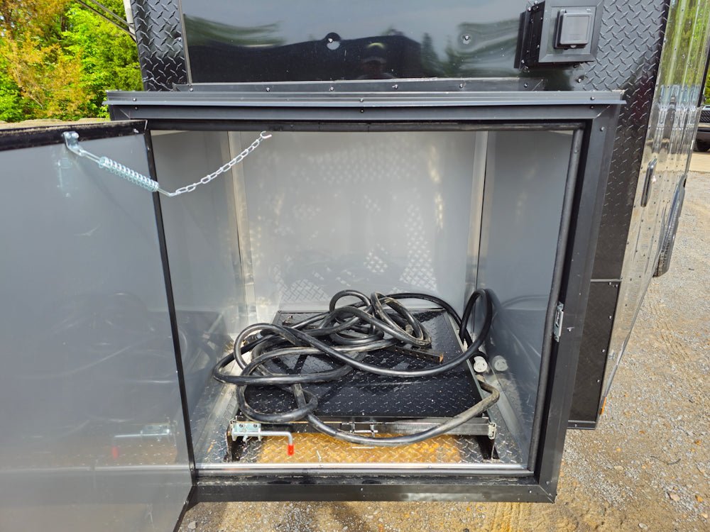 8.5′ X 20′ Black W/BO Concession Trailer Beverage Vending — photo 12