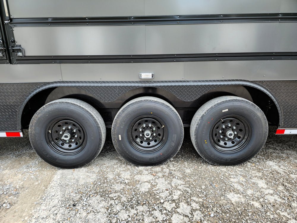 8.5′ X 53′ Charcoal Grey Concession Trailer Marketing and Event — photo 12