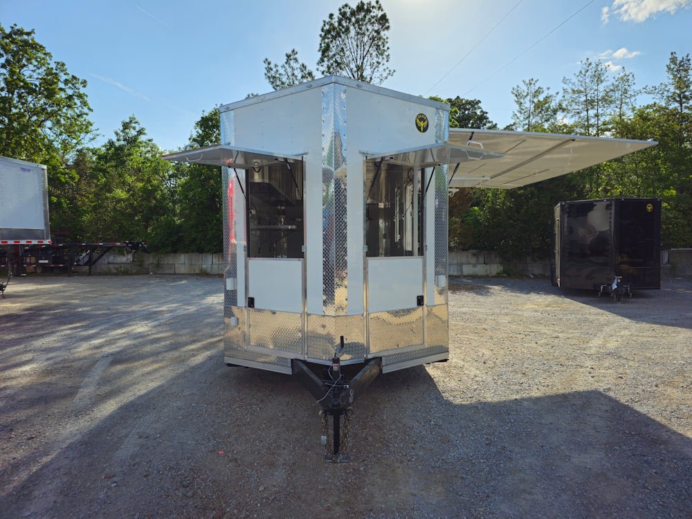8.5′ X 16′ White Concession Trailer Food Event Catering — photo 2