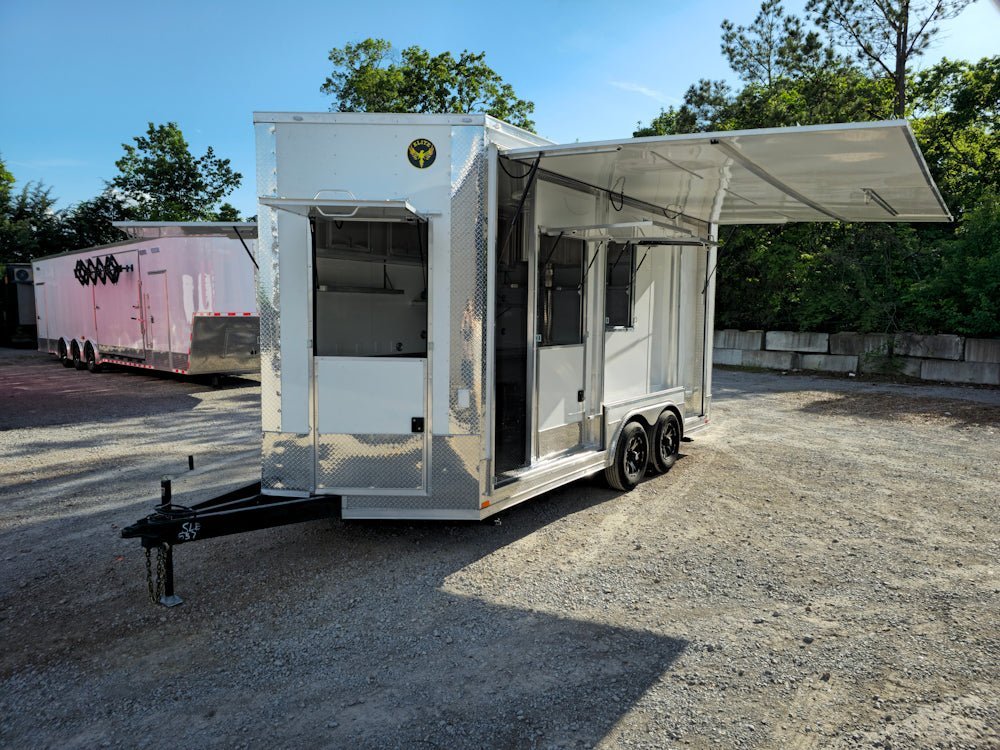 8.5′ X 16′ White Concession Trailer Food Event Catering — photo 4