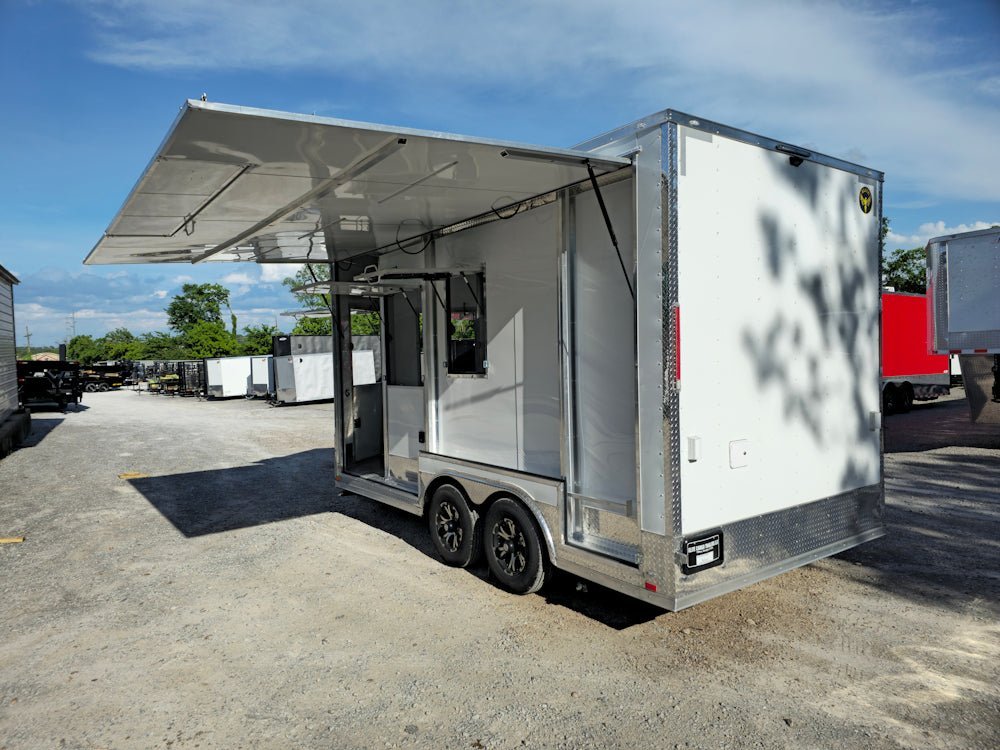 8.5′ X 16′ White Concession Trailer Food Event Catering — photo 6