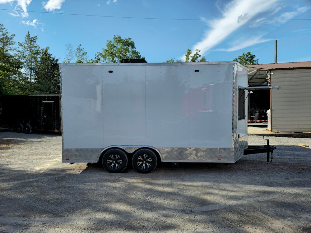 8.5′ X 16′ White Concession Trailer Food Event Catering — photo 9