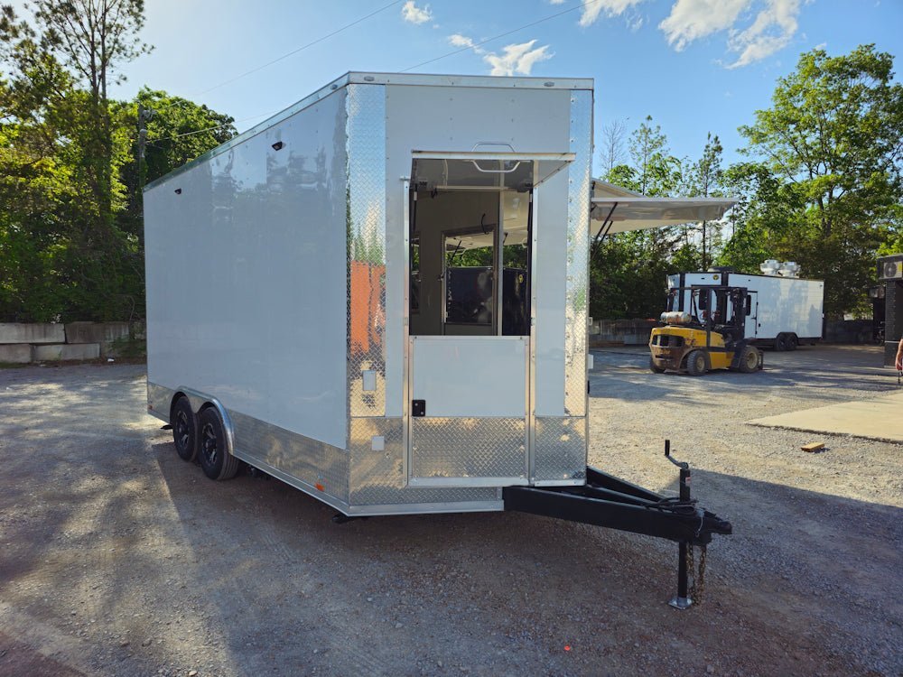 8.5′ X 16′ White Concession Trailer Food Event Catering — photo 10